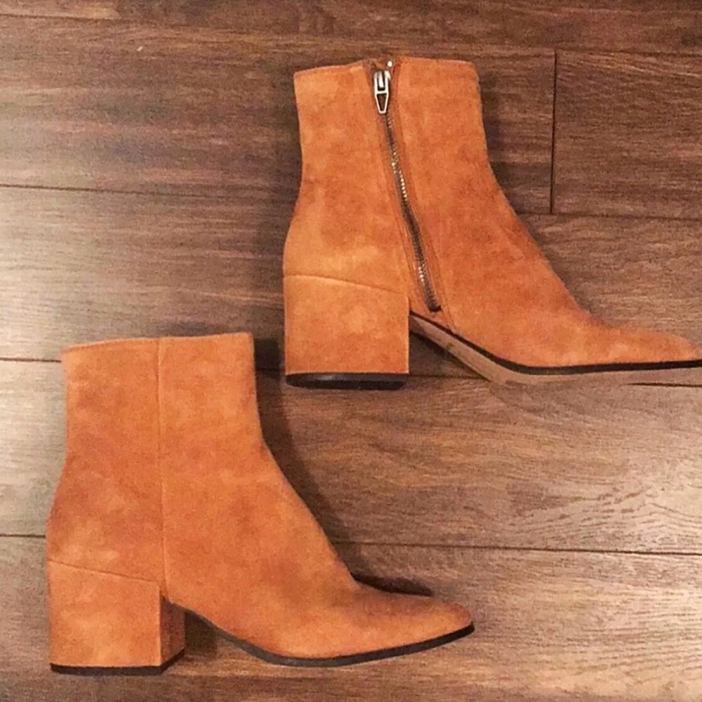 Dolce Vita Maude Booties, Saddle Suede